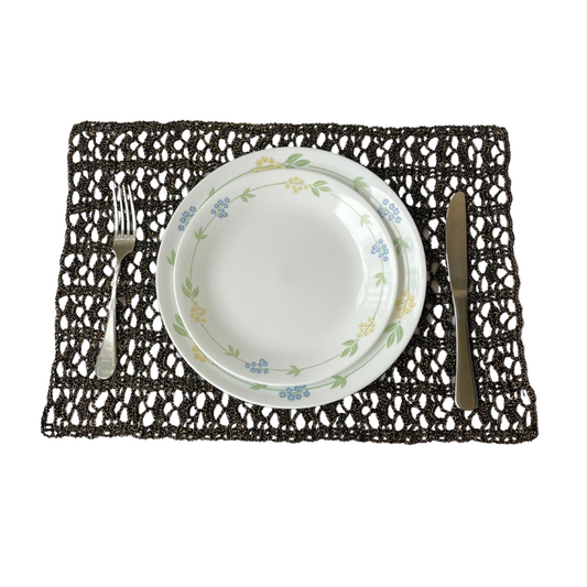 Dining Mat : Black Gold ( Made to Order)