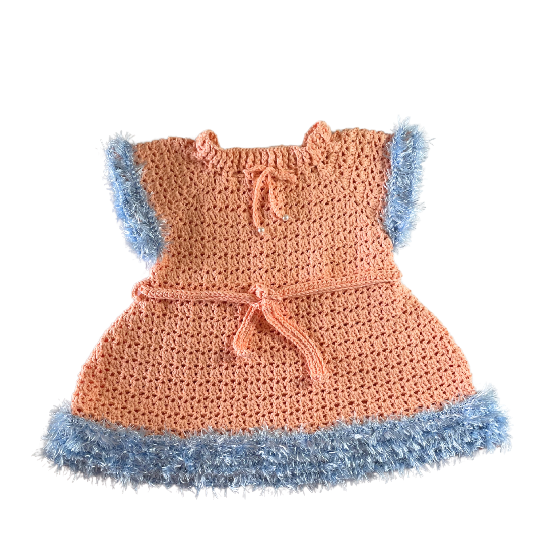 Girls: Frosted Peach Dress