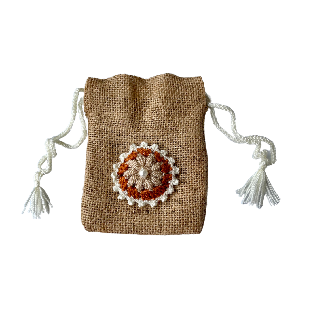 Favor pouches: Jute small (set of 3)