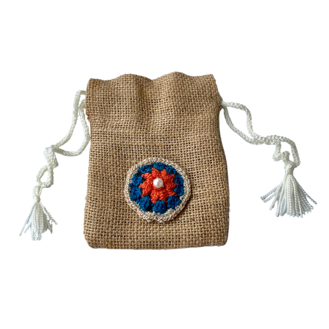 Favor pouches: Jute small (set of 3)