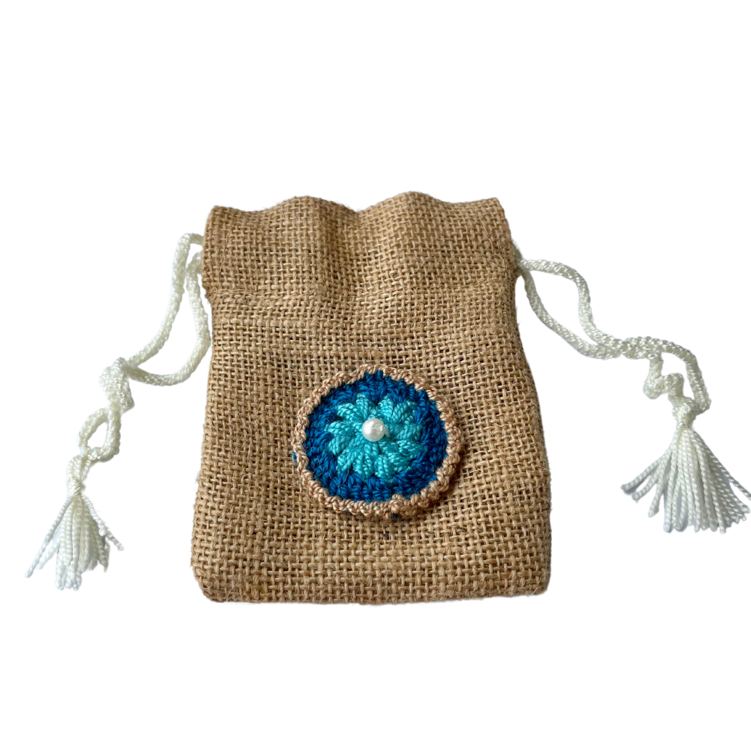 Favor pouches: Jute small (set of 3)