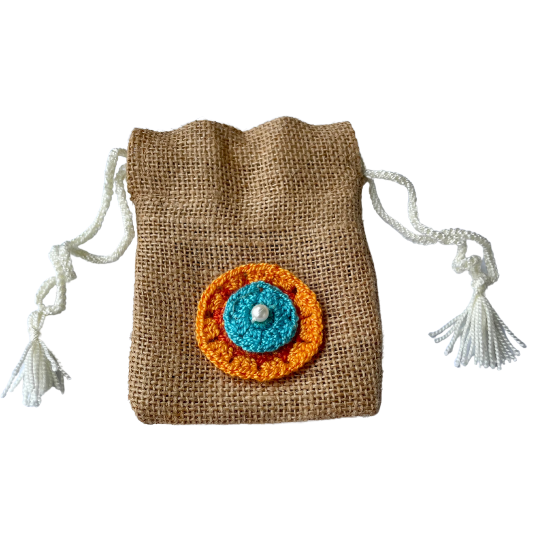 Favor pouches: Jute small (set of 3)