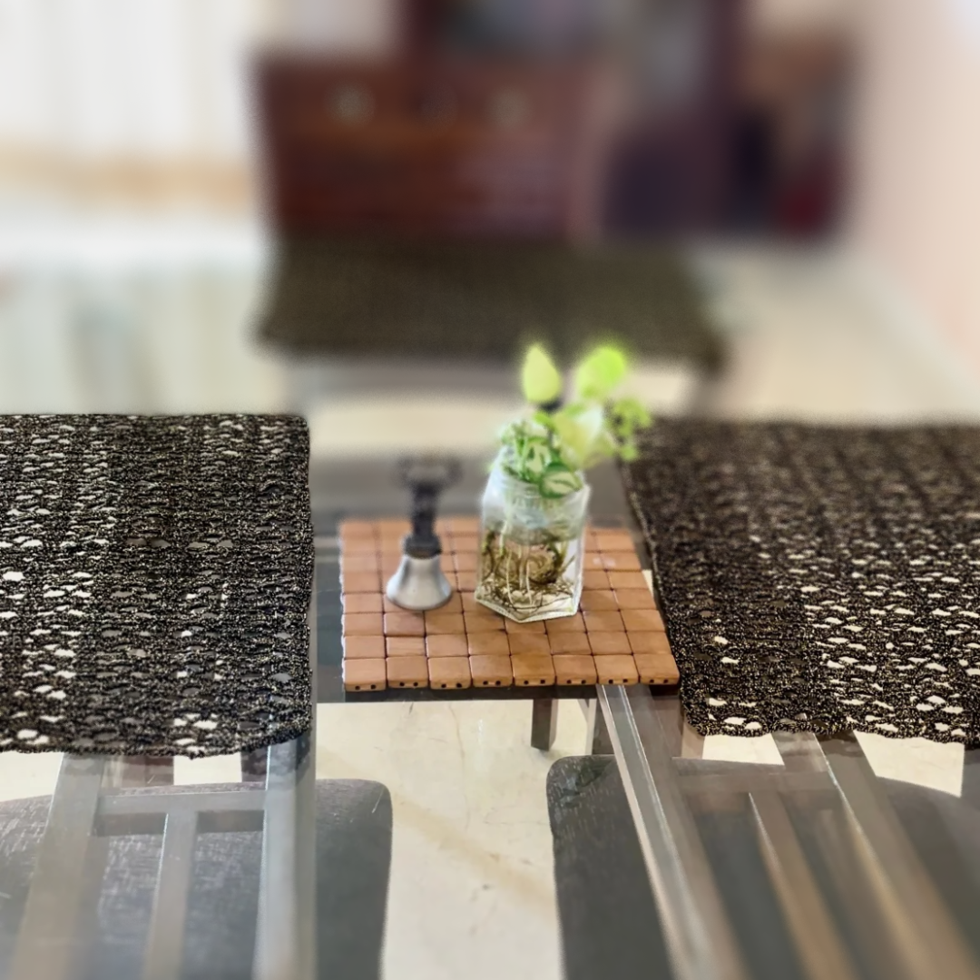 Dining Mat : Black Gold ( Made to Order)