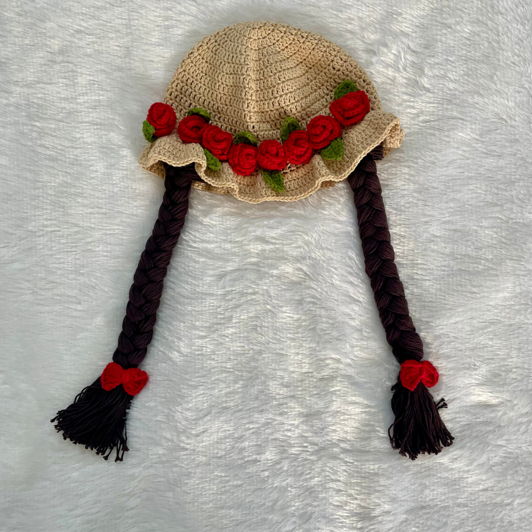 Baby:  Braids & Roses Hat