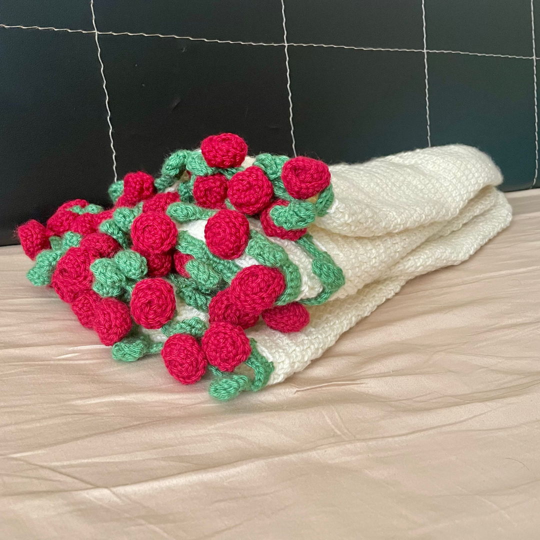 English Rose Throw Blanket