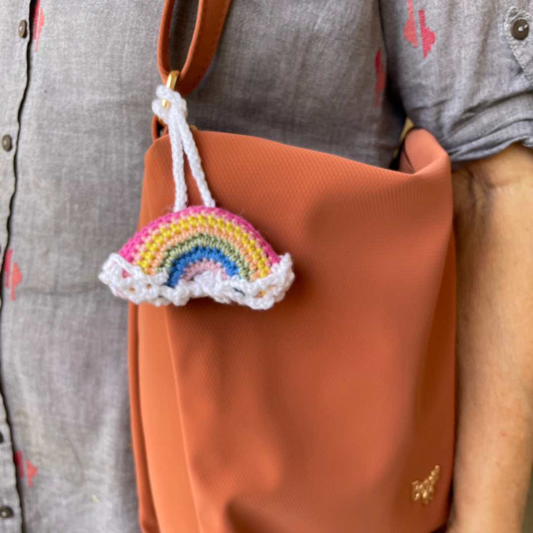 Bag Charm : Cloud Kiss Rainbow