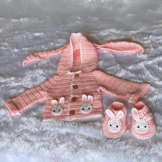 Baby: Bunny Hoodie set