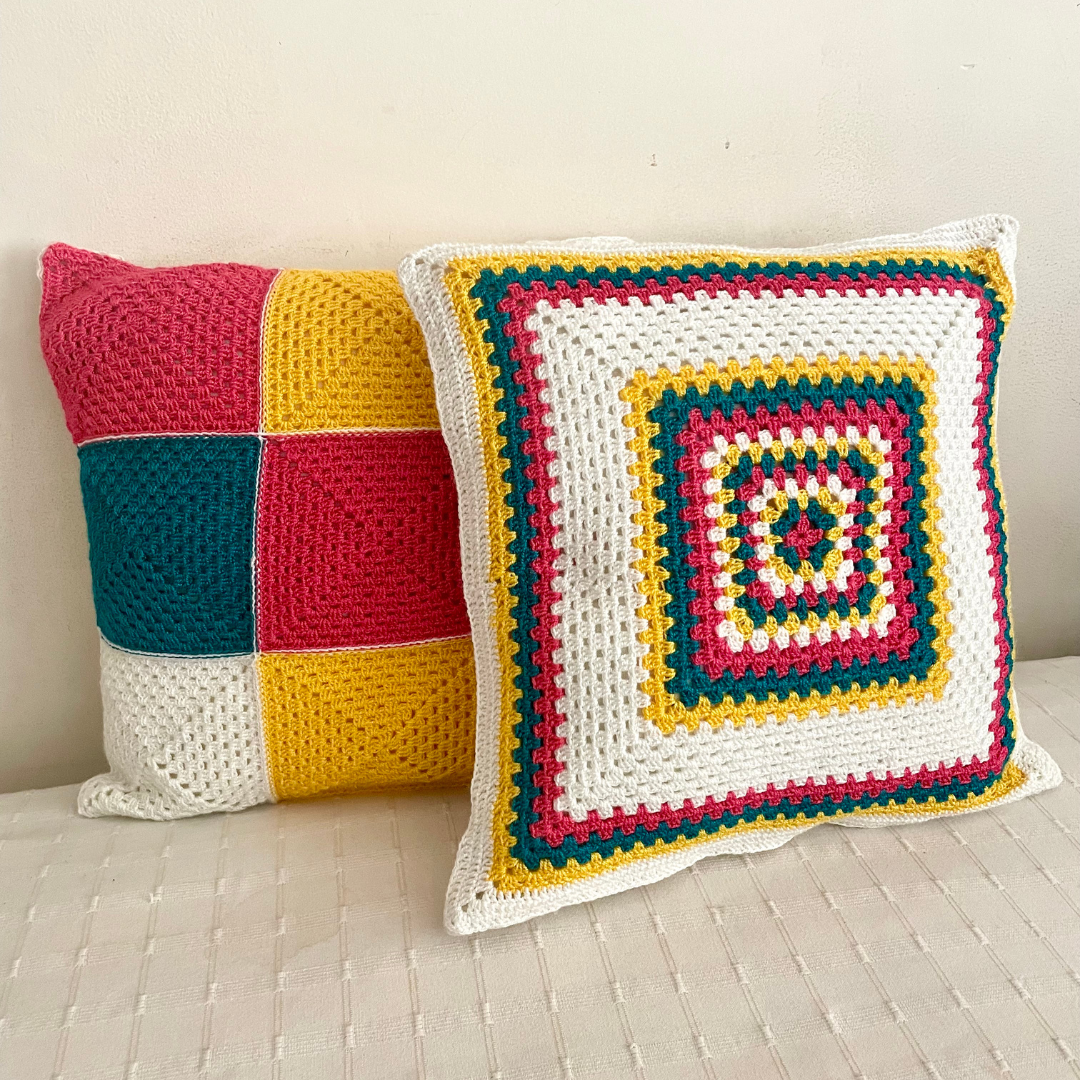 Cushion Cover : Patch & Square Set