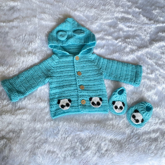 Baby: Panda Hoodie set